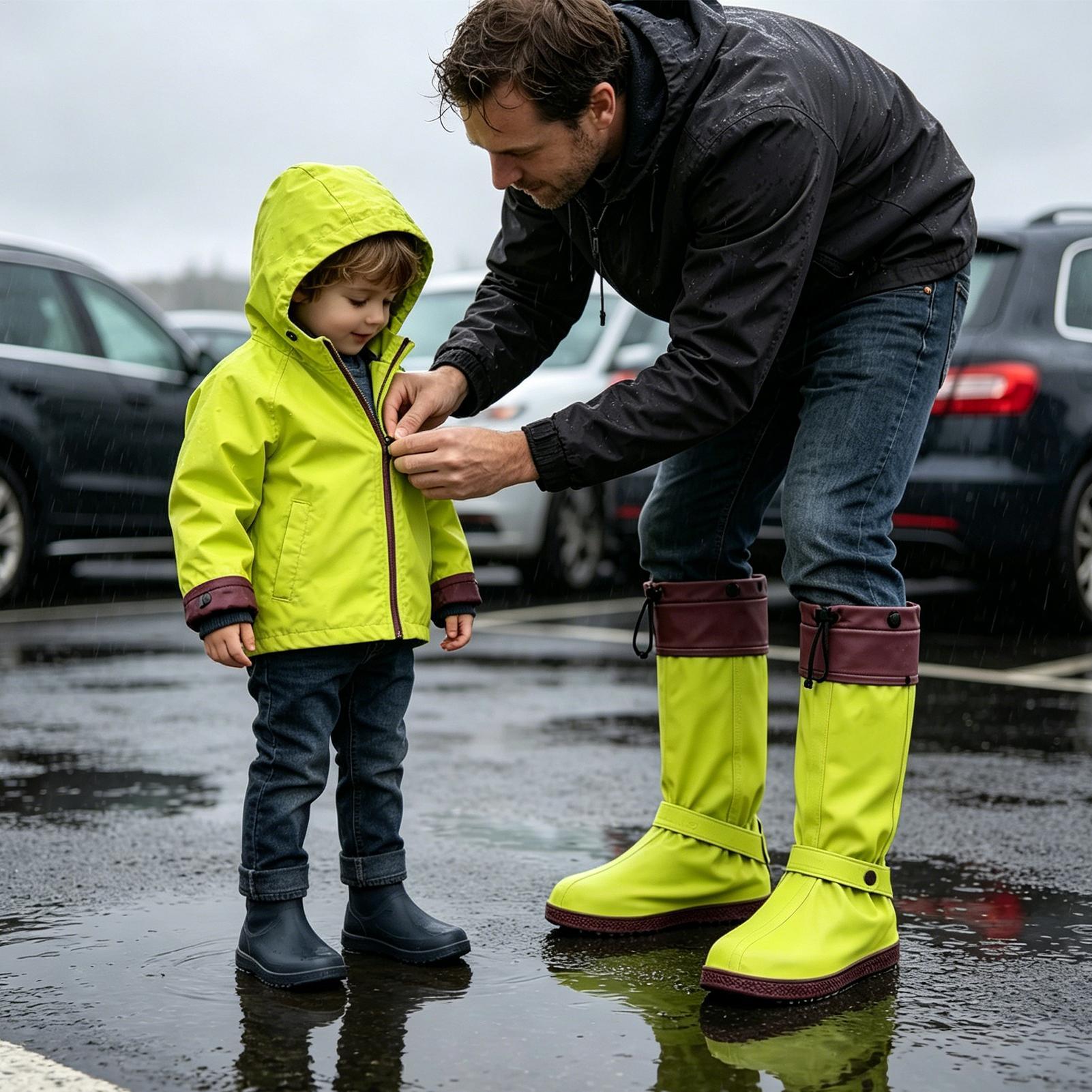 Rain Shoe Covers Reusable Fold - Cycling Commute In Rain 评论和价格