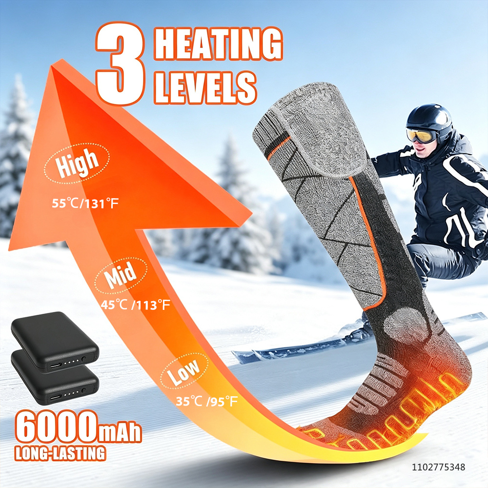 Heated Socks 6000mAh Rechargea - Cycling To Work 评论和价格