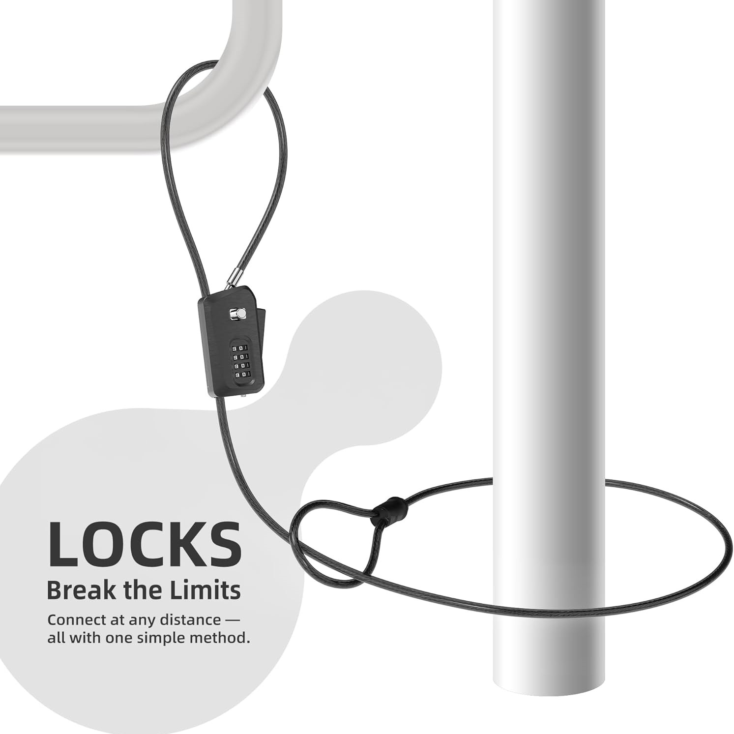 Python Cable Lock for Bike, Bi - Cable Lock Flexible 评论和价格