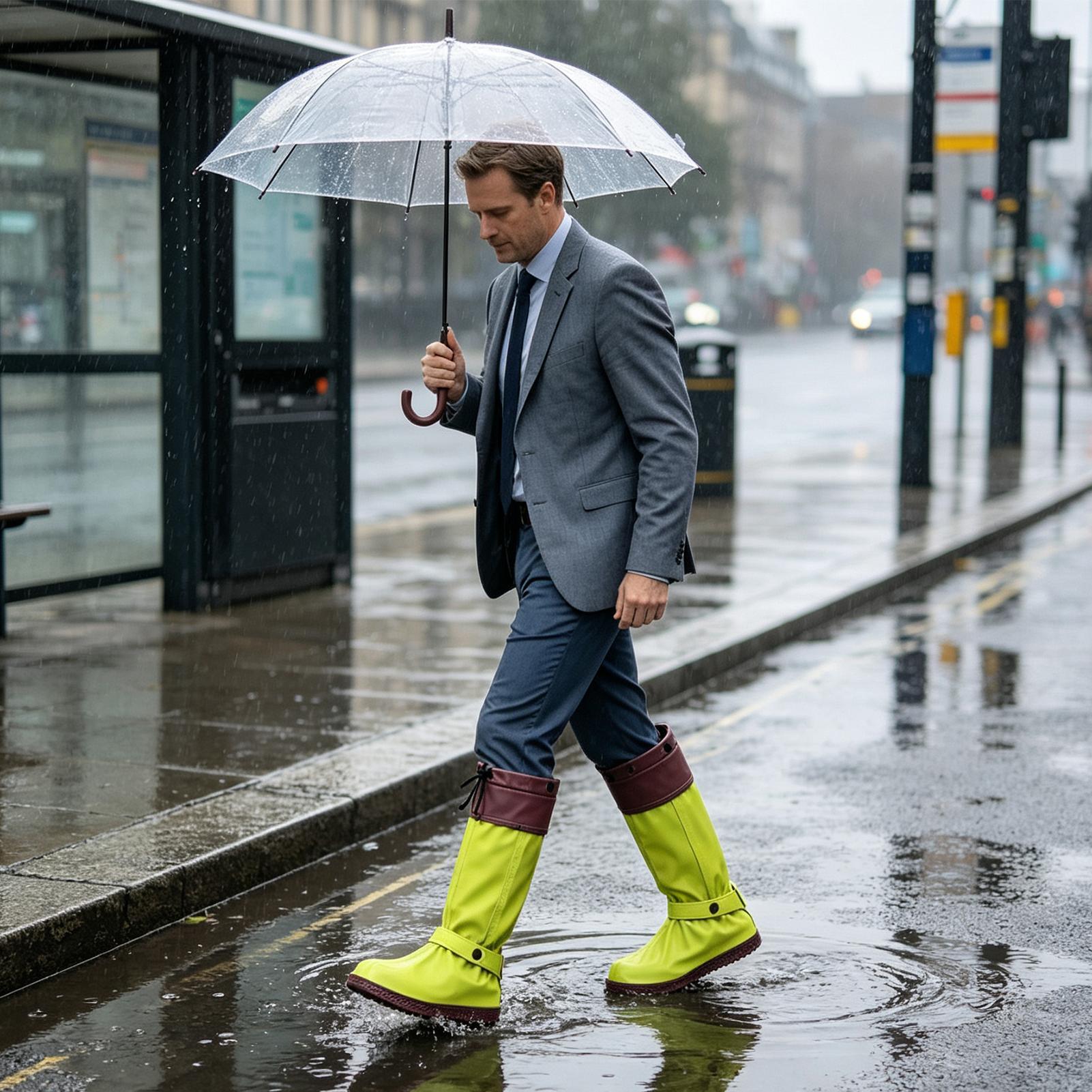 Rain Shoe Covers Zipper Reusab - Cycling Commute Shoes 评论和价格